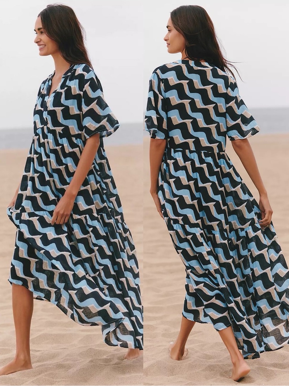 Anthropologie Celandine The Kallie Flowy Maxi Dress